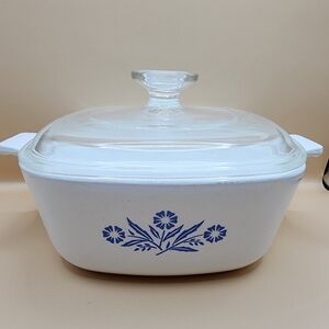 Corning Ware Blue Cornflower 1 Quart (P-1-B) Dish with Lid